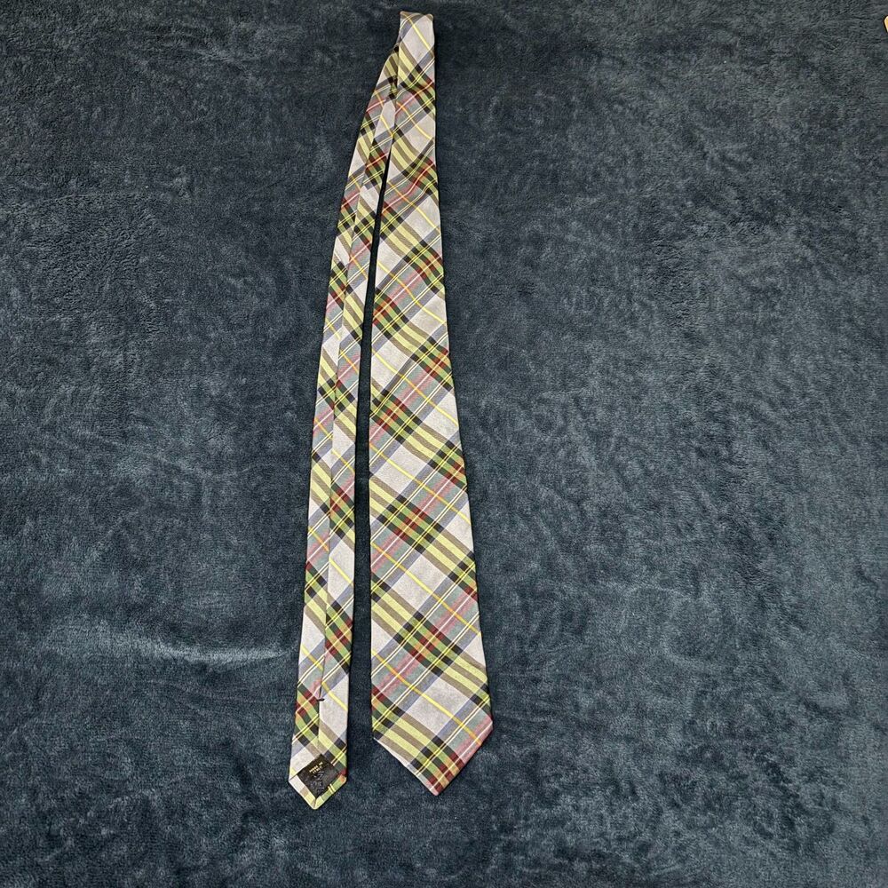 Jos A bank executive collection multi color plaid necktie